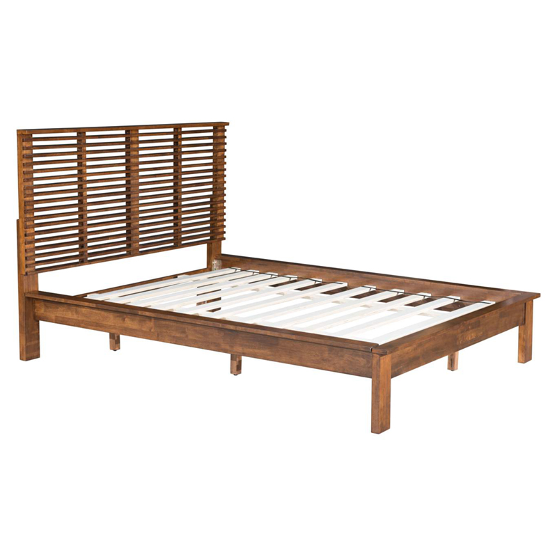 CAMA LINEA QUEEN BED WALNUT