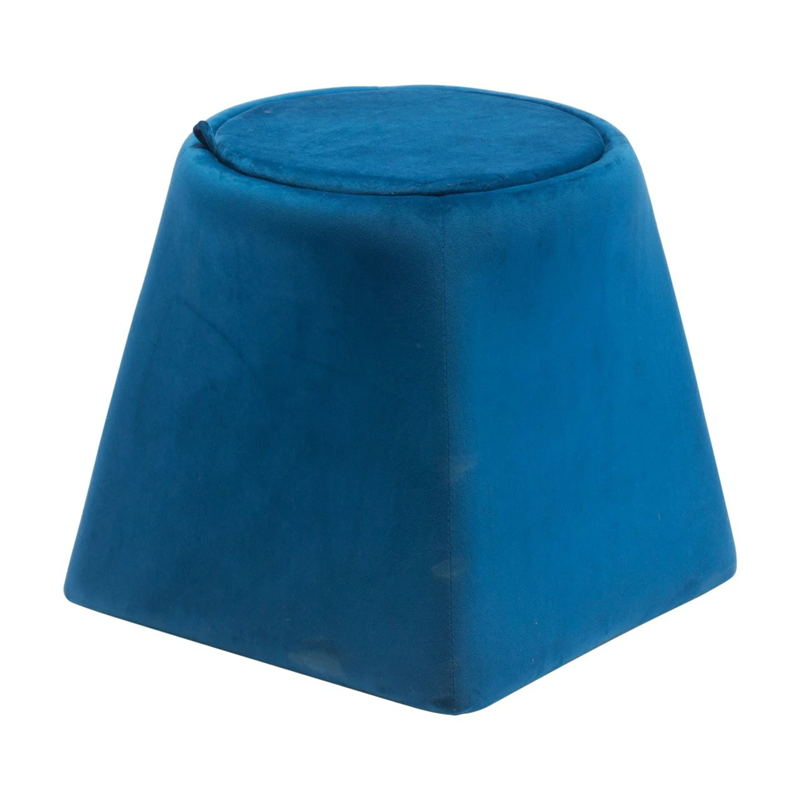 TABURETE BOTANICAL OTTOMAN BLUE